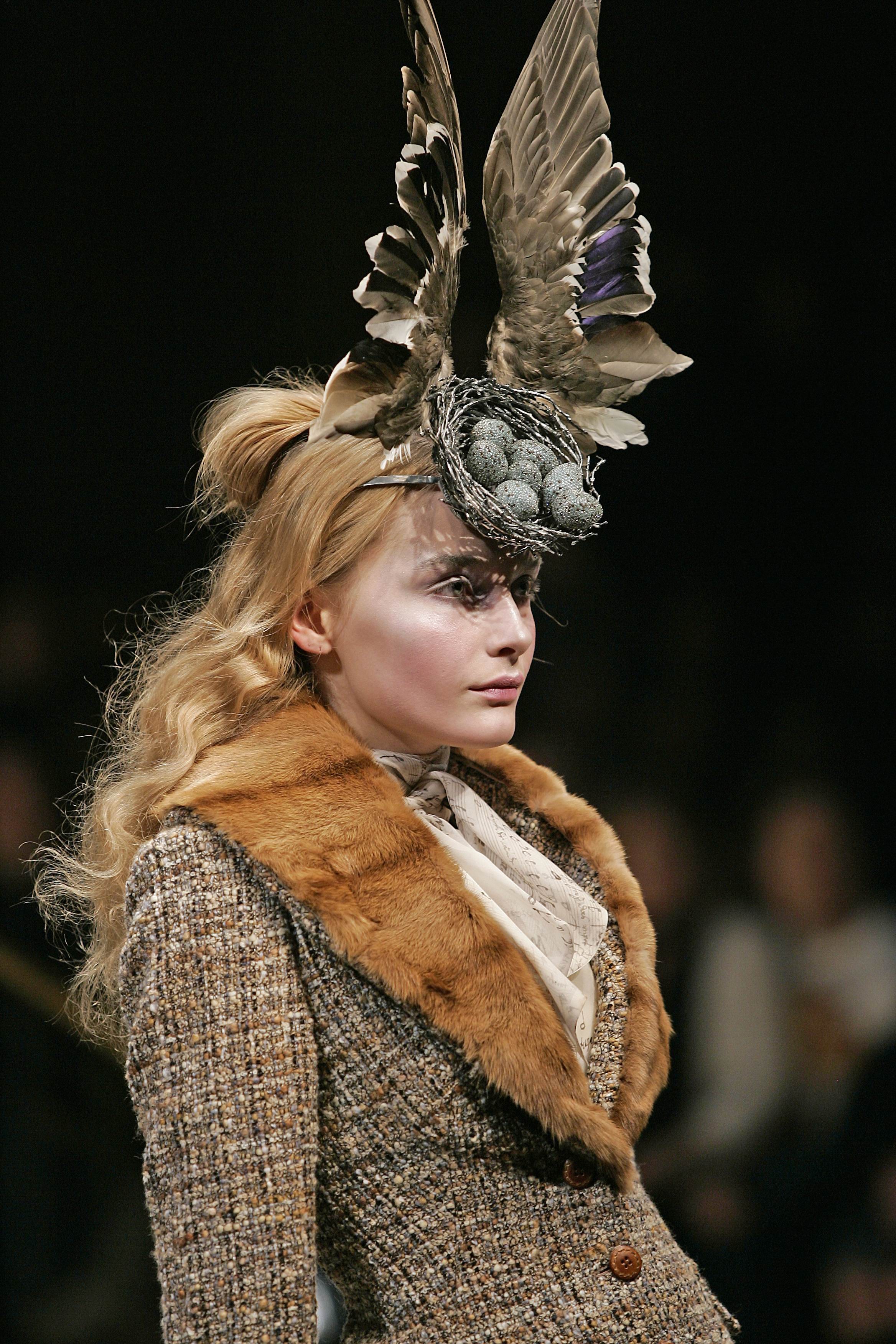 6. Bird's Nest Headdress, made with Swarovski Gemstones by Philip Treacy and Shaun Leane for Alexander McQueen AW 2006